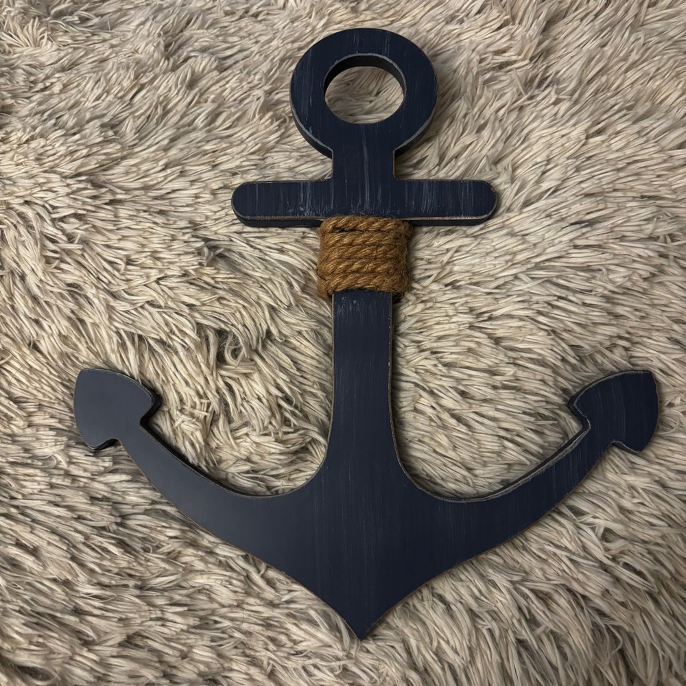 Nautical Blue Anchor Wall Decor